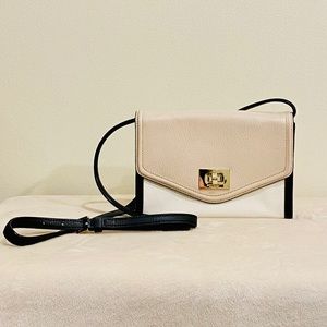 Kate Spade | Black & Pebble Leather Crossbody Bag